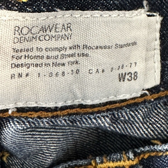 RocaWear Denim Blue Shorts Size 28 Inseam 12 in Loose Fit, Skate, Hip Hop - Picture 6 of 13